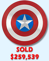 CHRIS EVANS' CAPTAIN AMERICA SHIELD